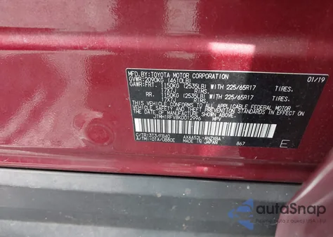 2019 Toyota Rav4 Le из США, поврежденный, VIN JTMH1RFV8KD012996